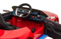 Autko BMW I4 na akumulator dla dzieci Czerwony + Wolny Start + EVA + Ekoskóra + Audio LED + Pilot
